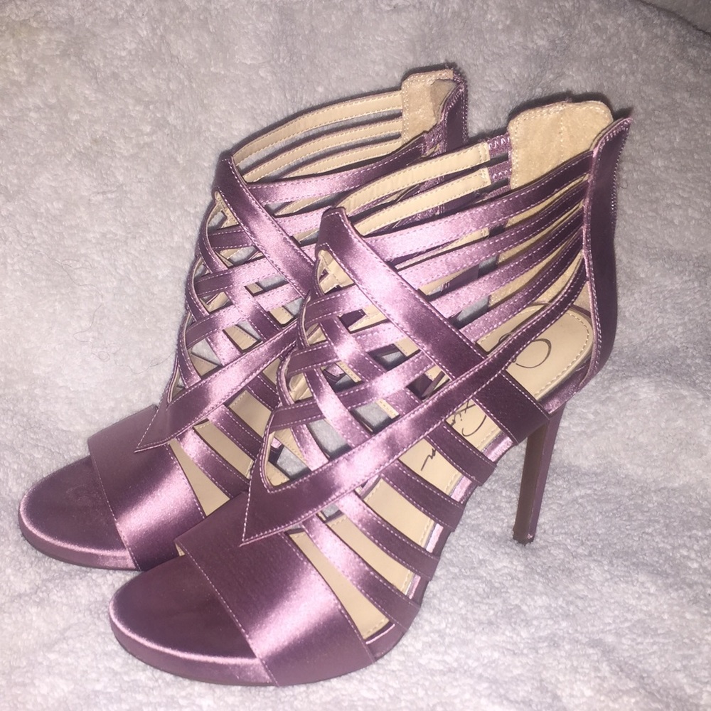 Jessica Simpson satin heeled sandal